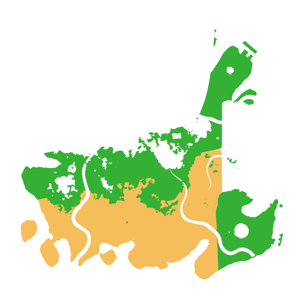 Biome Rust Map: Procedural Map, Size: 3600, Seed: 1782827748