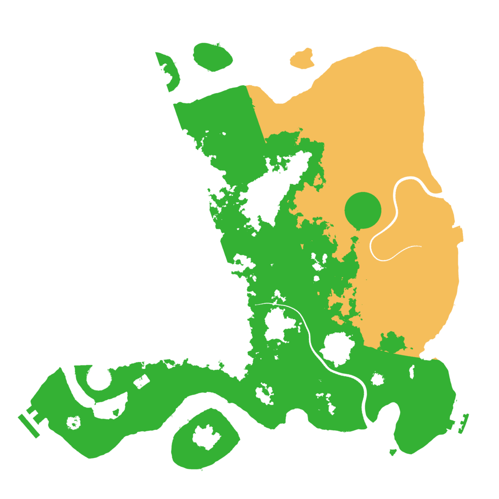 Biome Rust Map: Procedural Map, Size: 3600, Seed: 1476786788