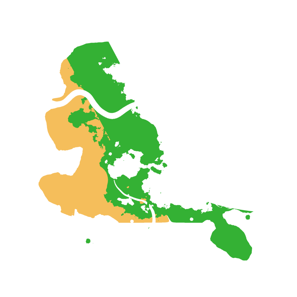 Biome Rust Map: Procedural Map, Size: 2500, Seed: 8654815