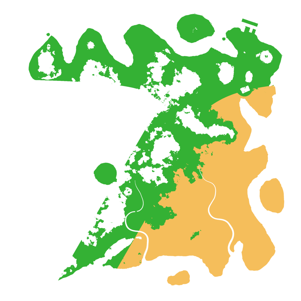 Biome Rust Map: Procedural Map, Size: 3700, Seed: 502343089