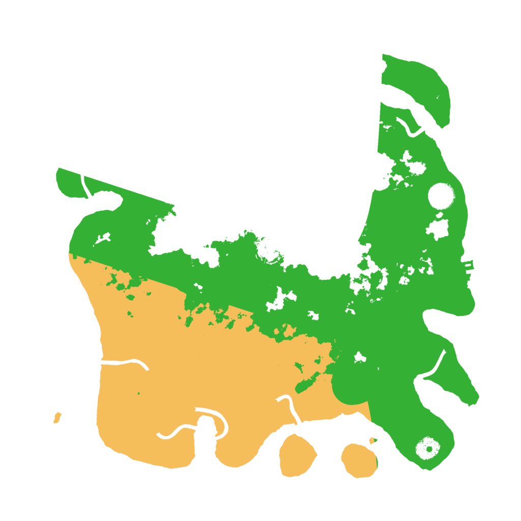 Biome Rust Map: Procedural Map, Size: 3500, Seed: 7741508