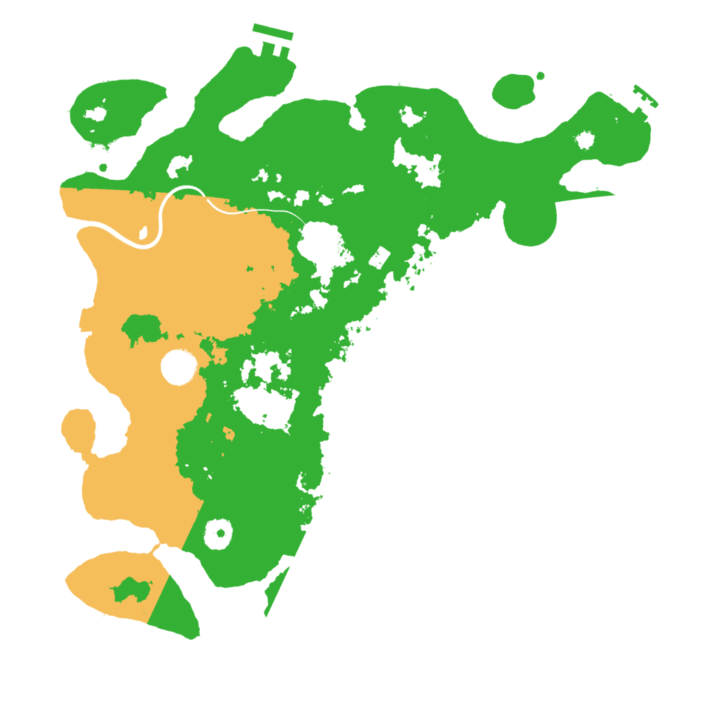 Biome Rust Map: Procedural Map, Size: 3500, Seed: 1522531