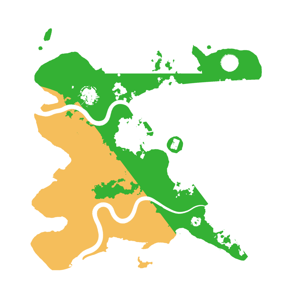Biome Rust Map: Procedural Map, Size: 3000, Seed: 849397471