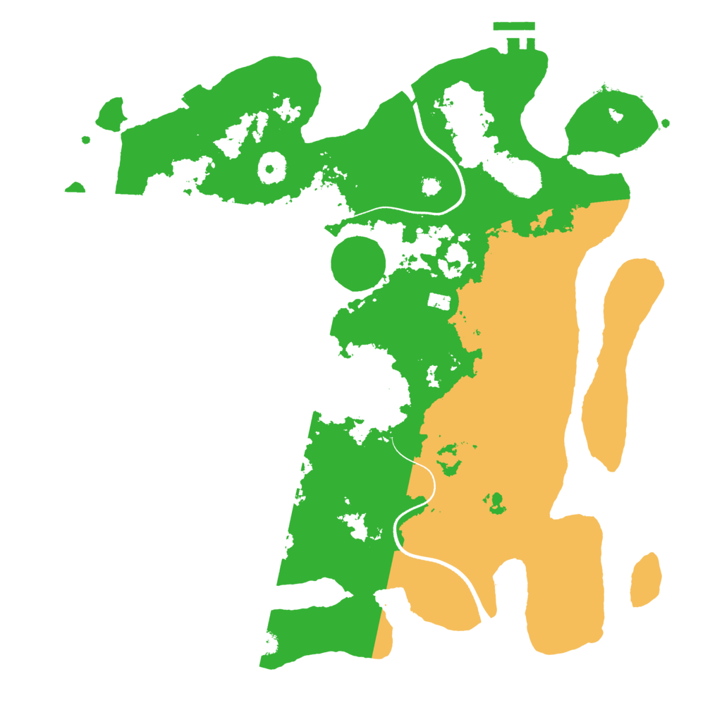 Biome Rust Map: Procedural Map, Size: 3500, Seed: 56322
