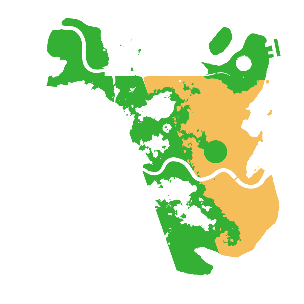 Biome Rust Map: Procedural Map, Size: 3500, Seed: 1306719920