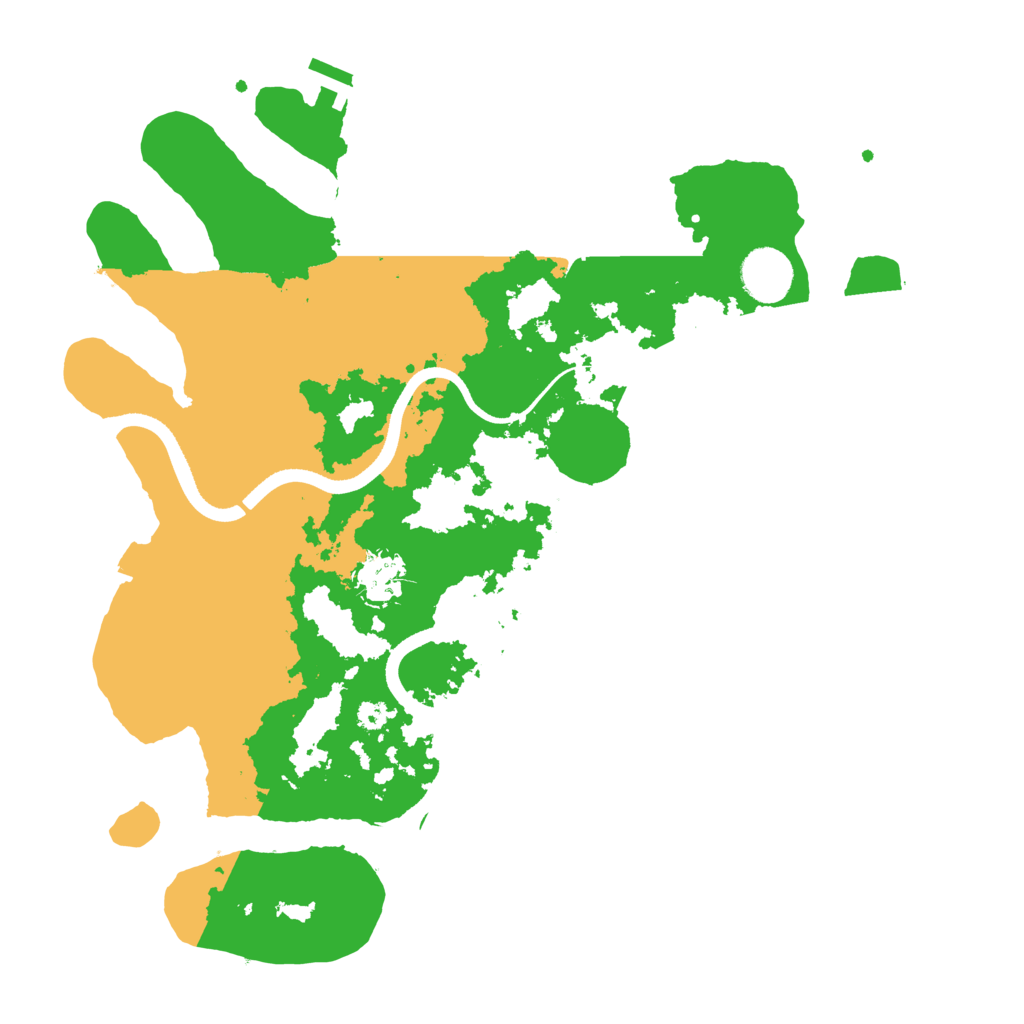 Biome Rust Map: Procedural Map, Size: 3500, Seed: 2143469142
