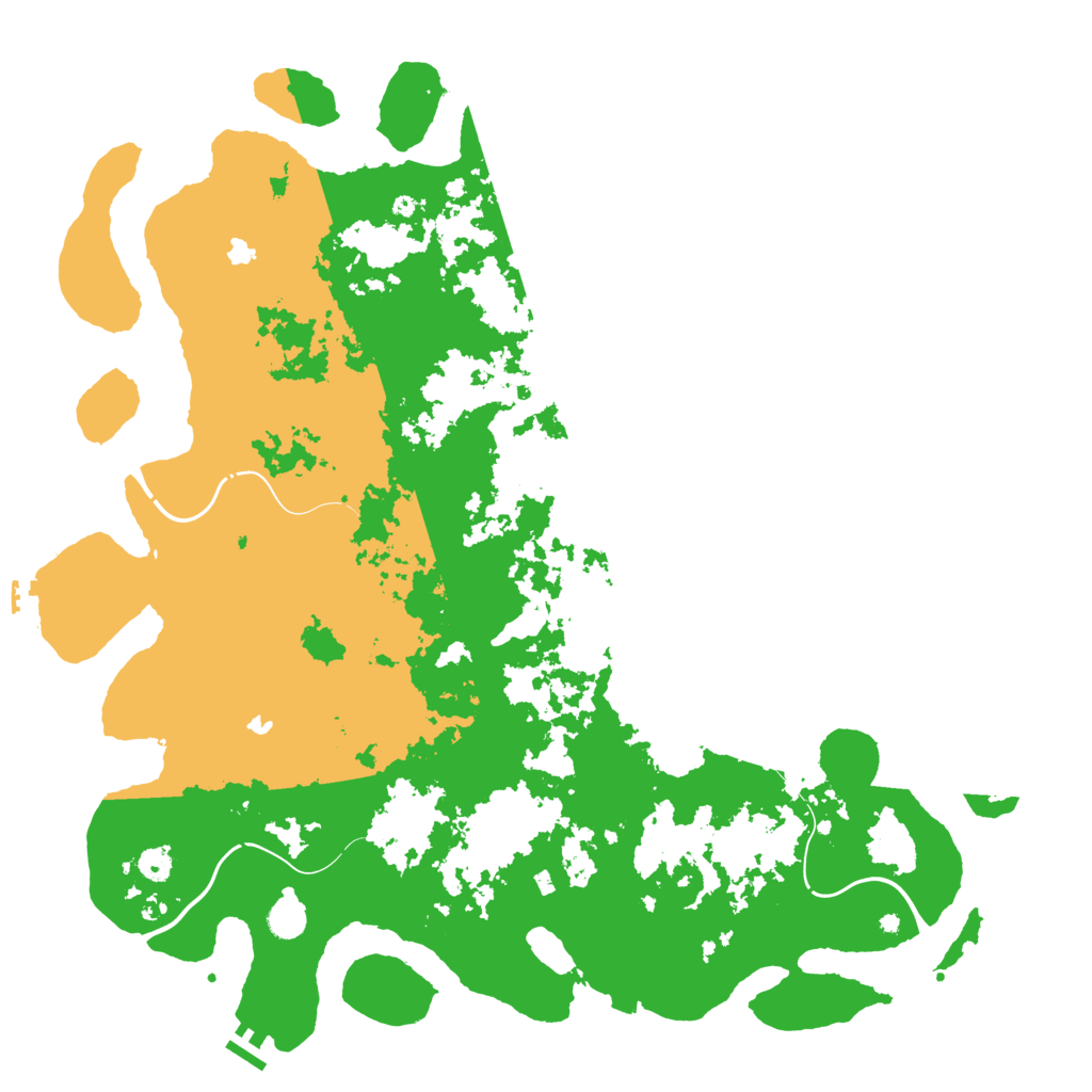 Biome Rust Map: Procedural Map, Size: 5000, Seed: 27123103