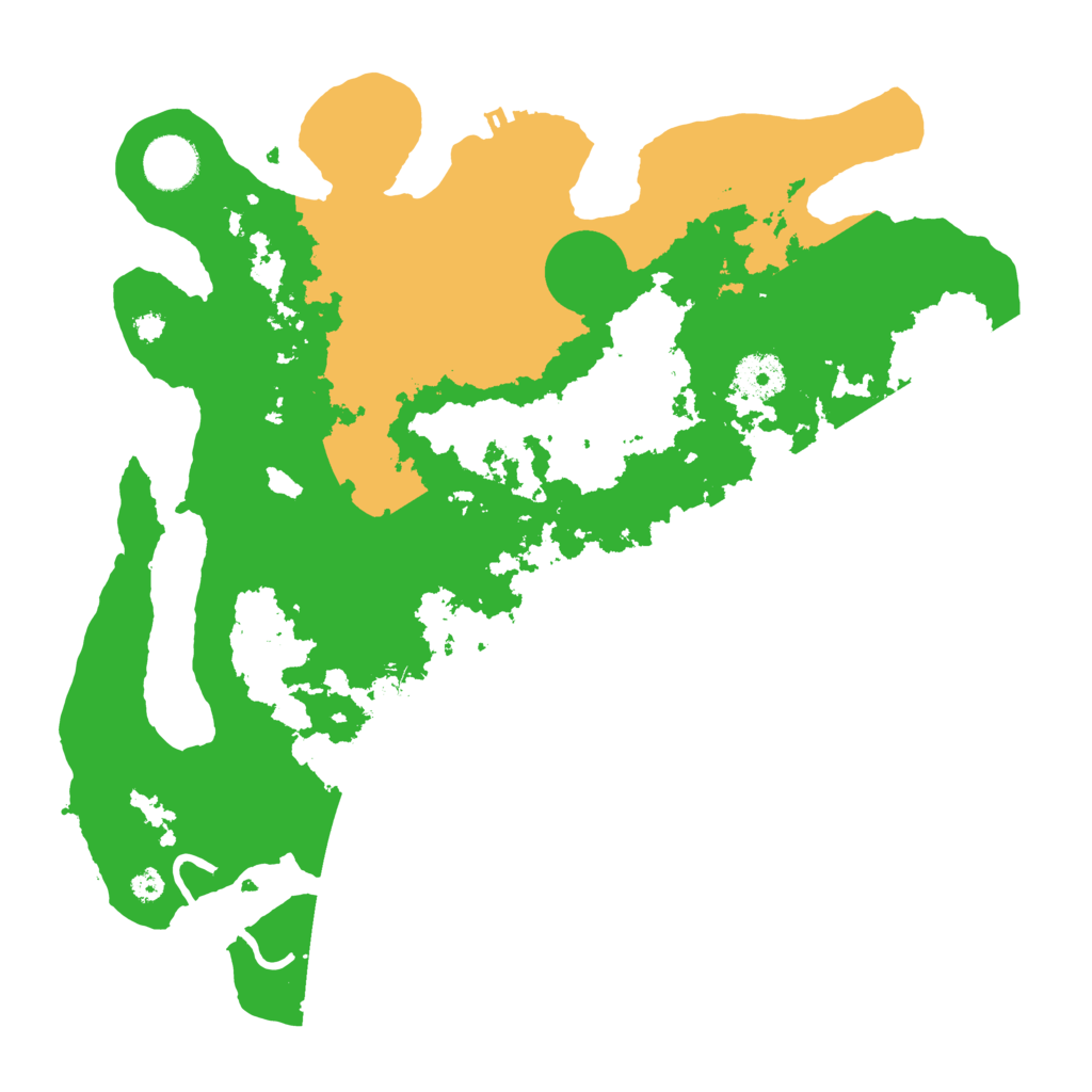 Biome Rust Map: Procedural Map, Size: 3500, Seed: 152927205