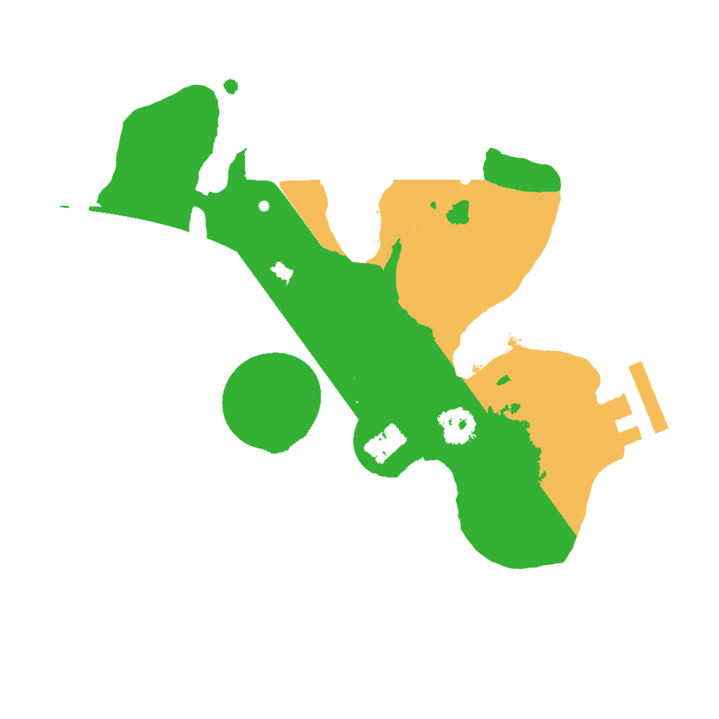 Biome Rust Map: Procedural Map, Size: 2000, Seed: 4577557