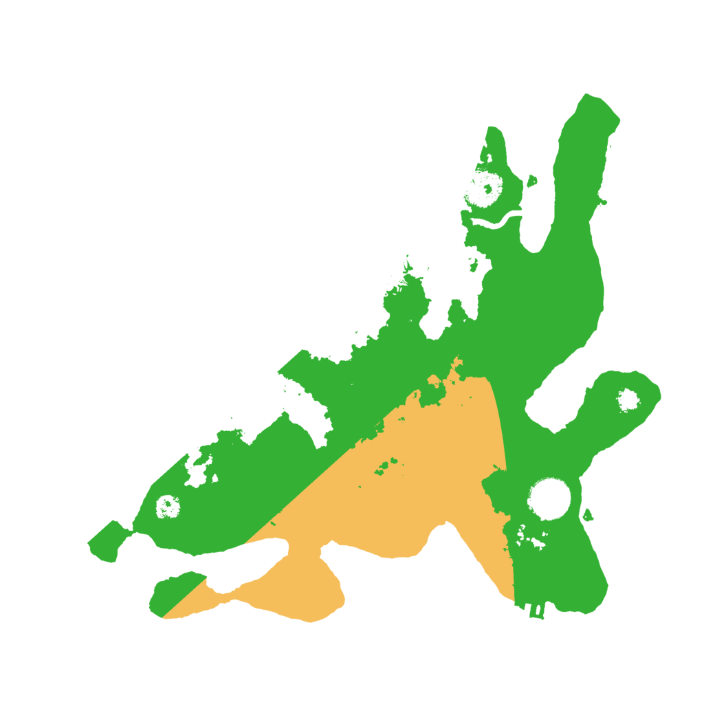 Biome Rust Map: Procedural Map, Size: 3000, Seed: 1980