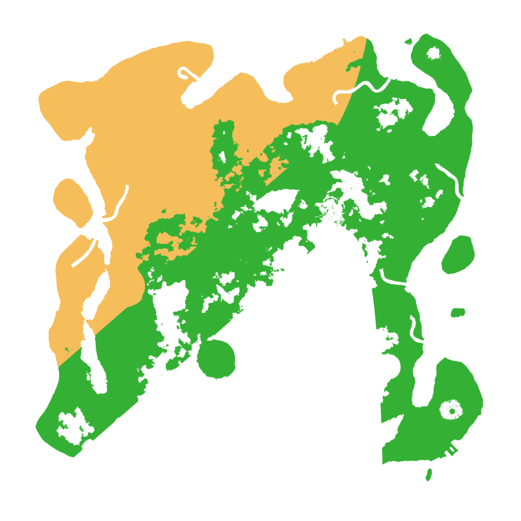 Biome Rust Map: Procedural Map, Size: 3700, Seed: 915856196