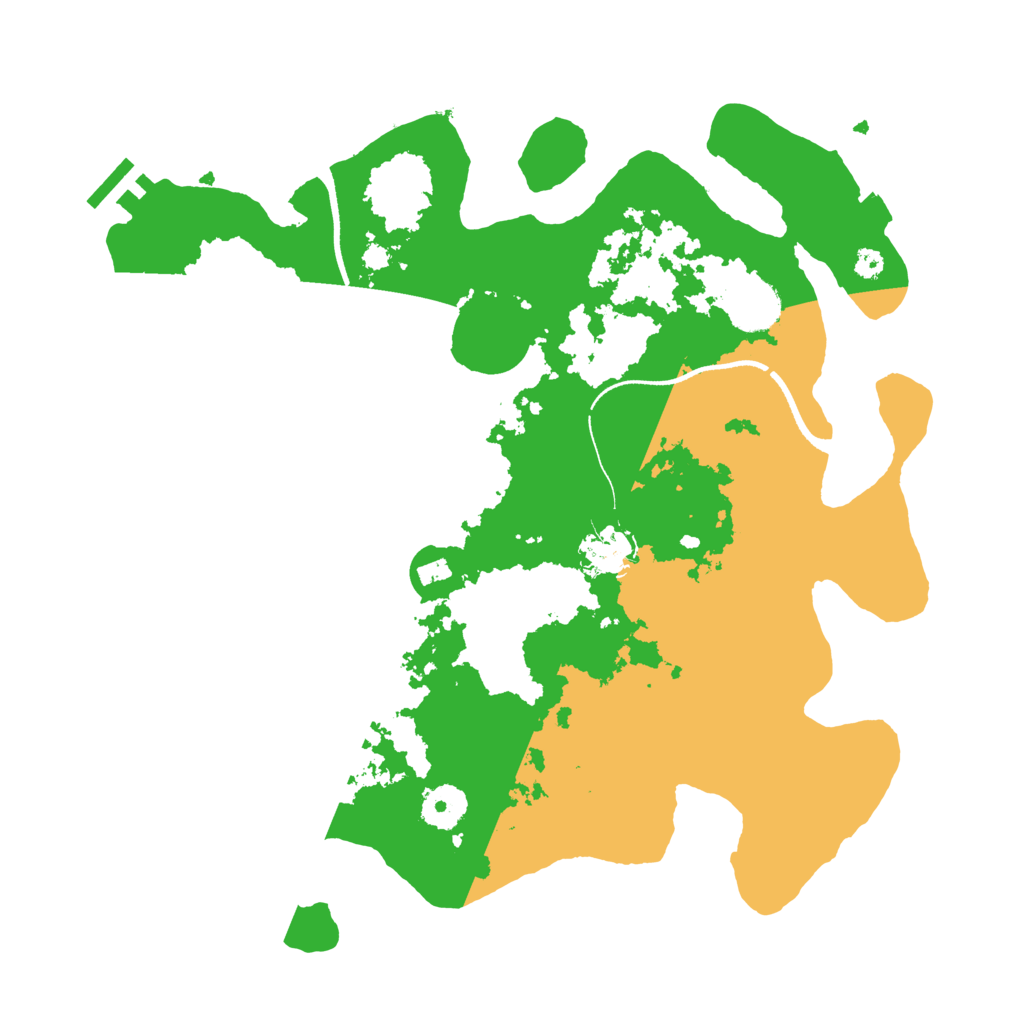 Biome Rust Map: Procedural Map, Size: 3500, Seed: 663462260