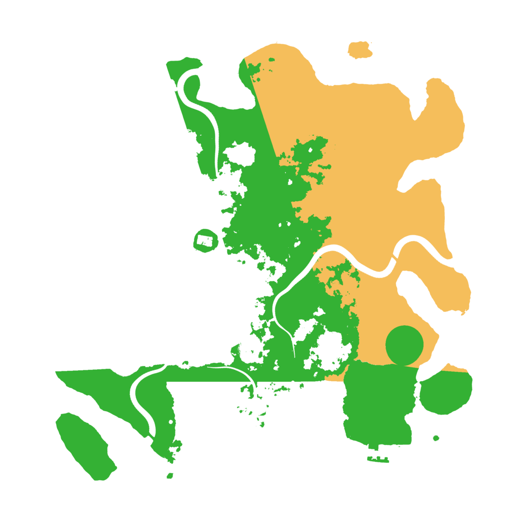Biome Rust Map: Procedural Map, Size: 3550, Seed: 1419157172