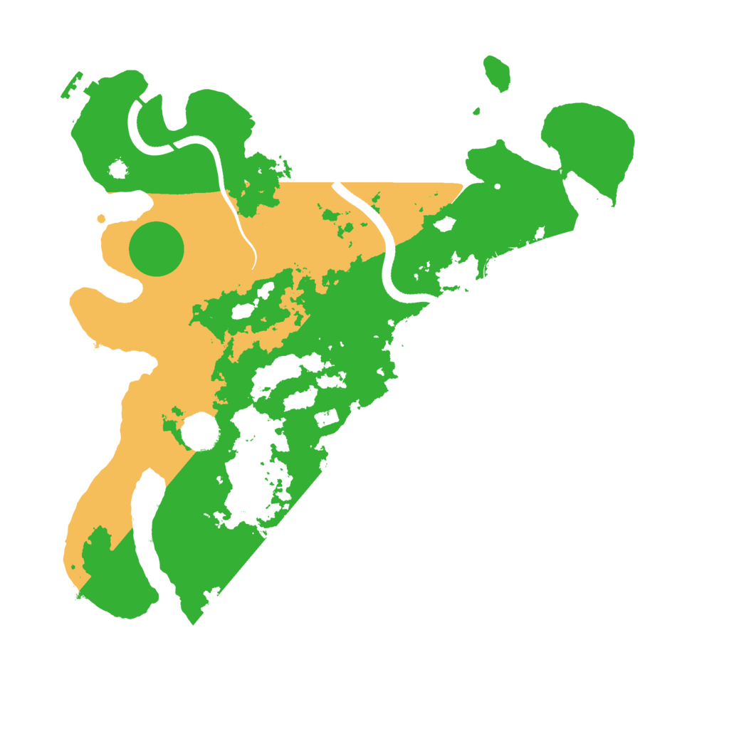Biome Rust Map: Procedural Map, Size: 3500, Seed: 2121079842