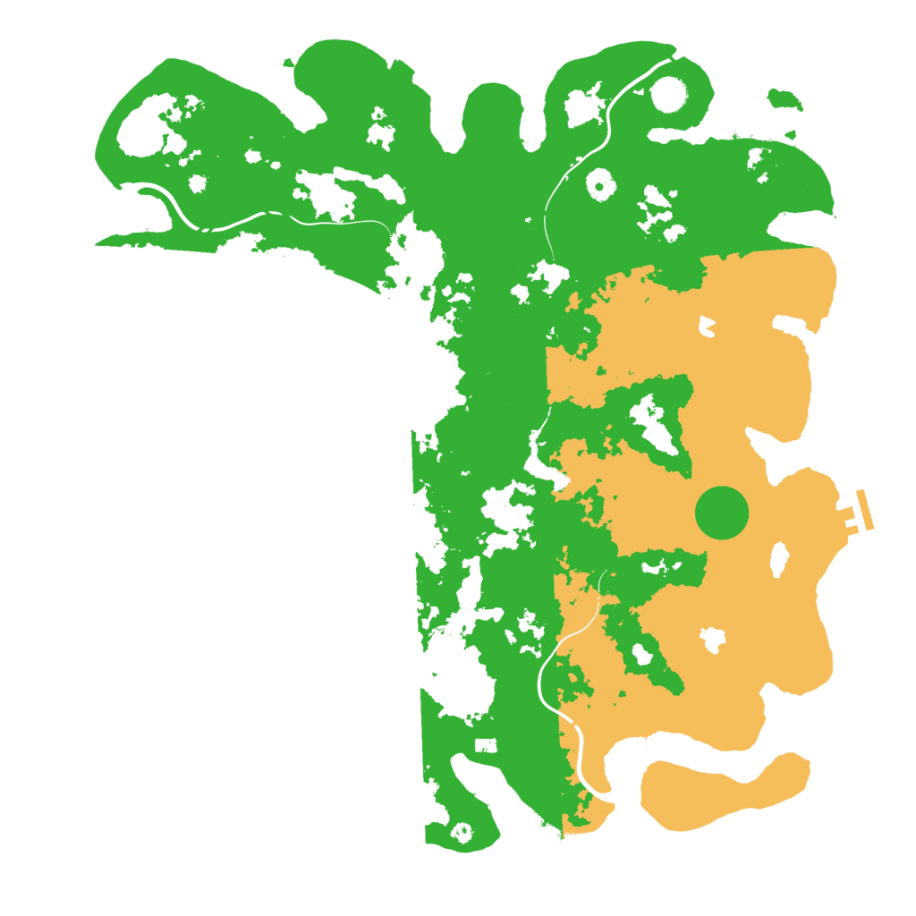Biome Rust Map: Procedural Map, Size: 4500, Seed: 231021