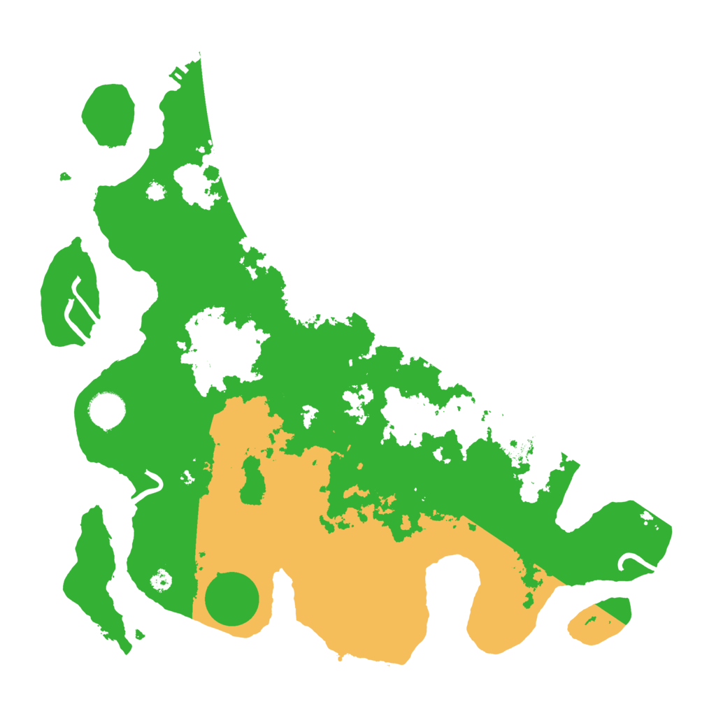 Biome Rust Map: Procedural Map, Size: 3500, Seed: 62895114