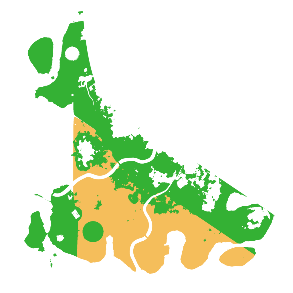 Biome Rust Map: Procedural Map, Size: 3700, Seed: 62895114