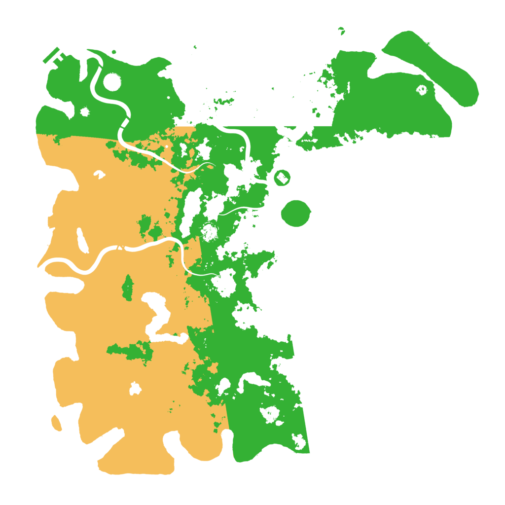 Biome Rust Map: Procedural Map, Size: 5000, Seed: 1244114