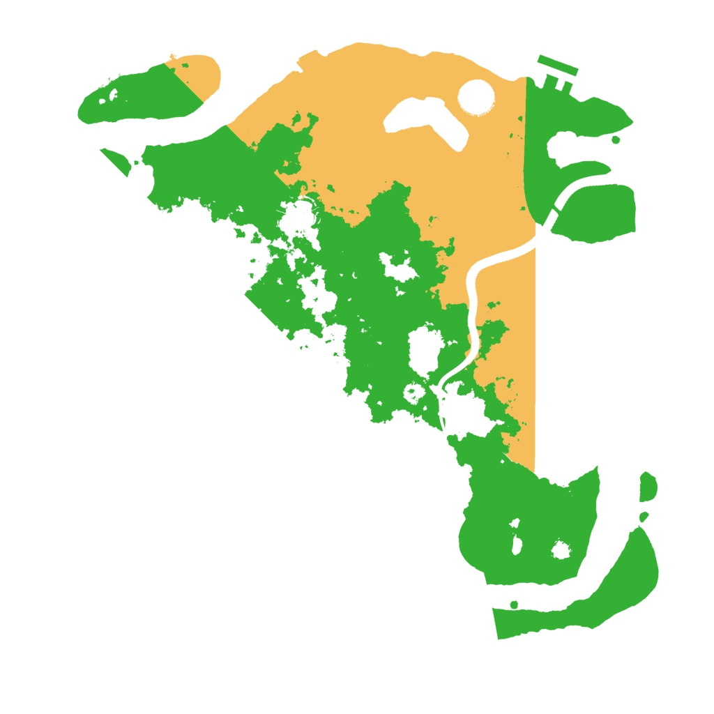 Biome Rust Map: Procedural Map, Size: 3500, Seed: 12314