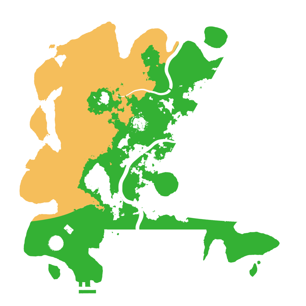 Biome Rust Map: Procedural Map, Size: 3600, Seed: 10211996