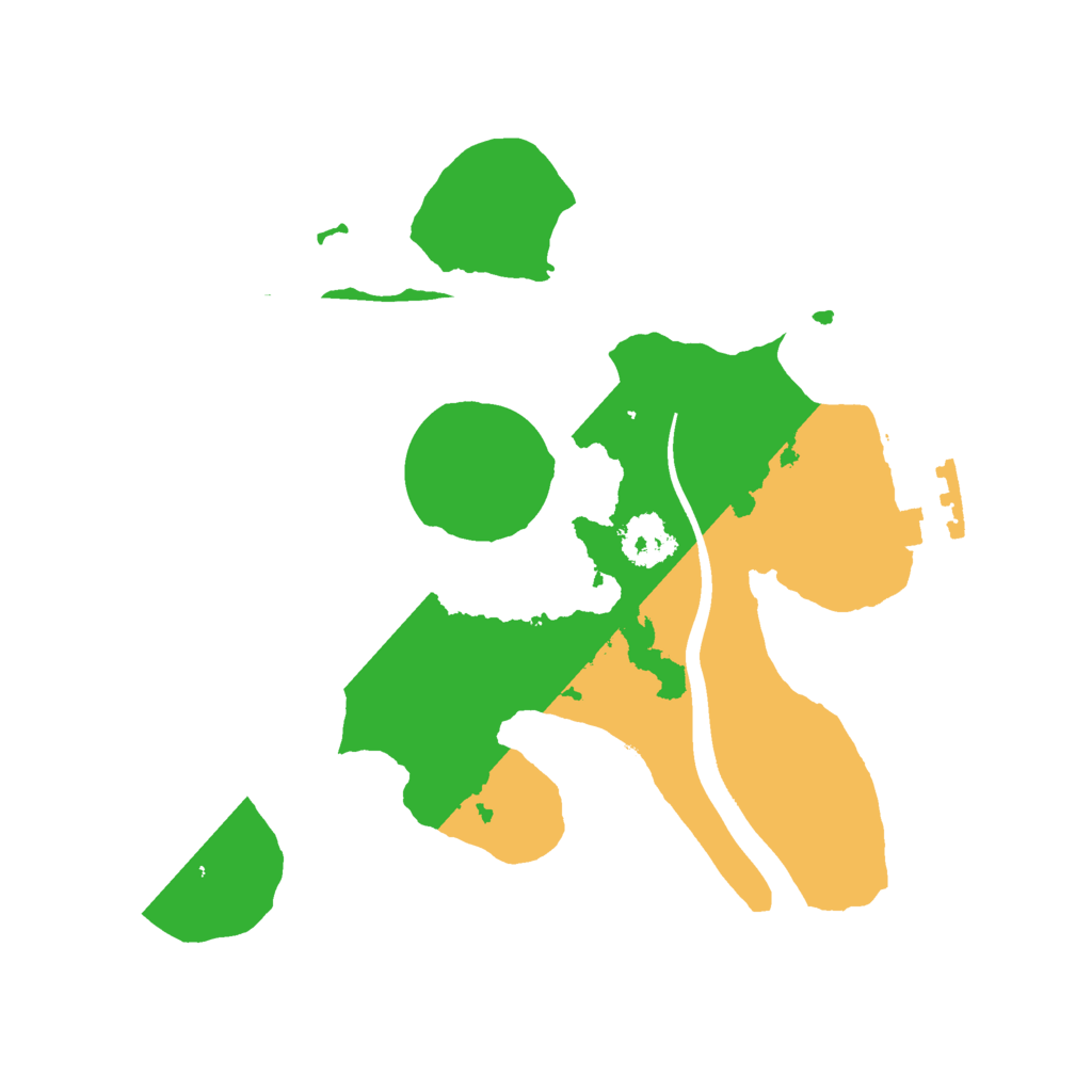 Biome Rust Map: Procedural Map, Size: 2100, Seed: 2