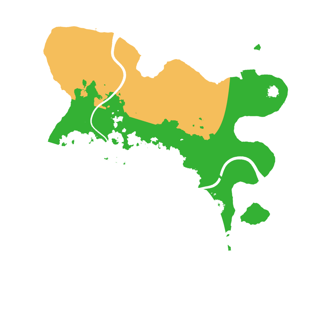 Biome Rust Map: Procedural Map, Size: 2500, Seed: 5421