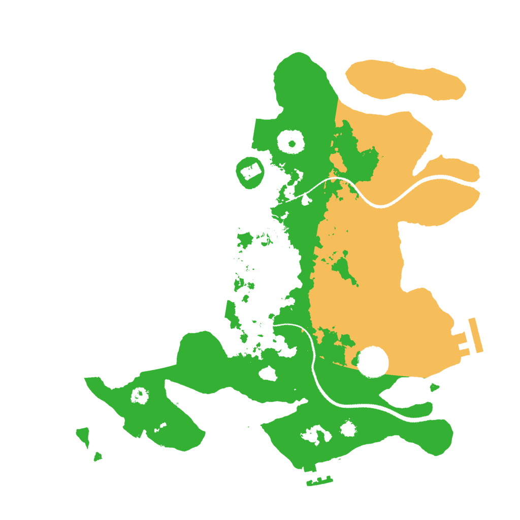 Biome Rust Map: Procedural Map, Size: 3000, Seed: 894624