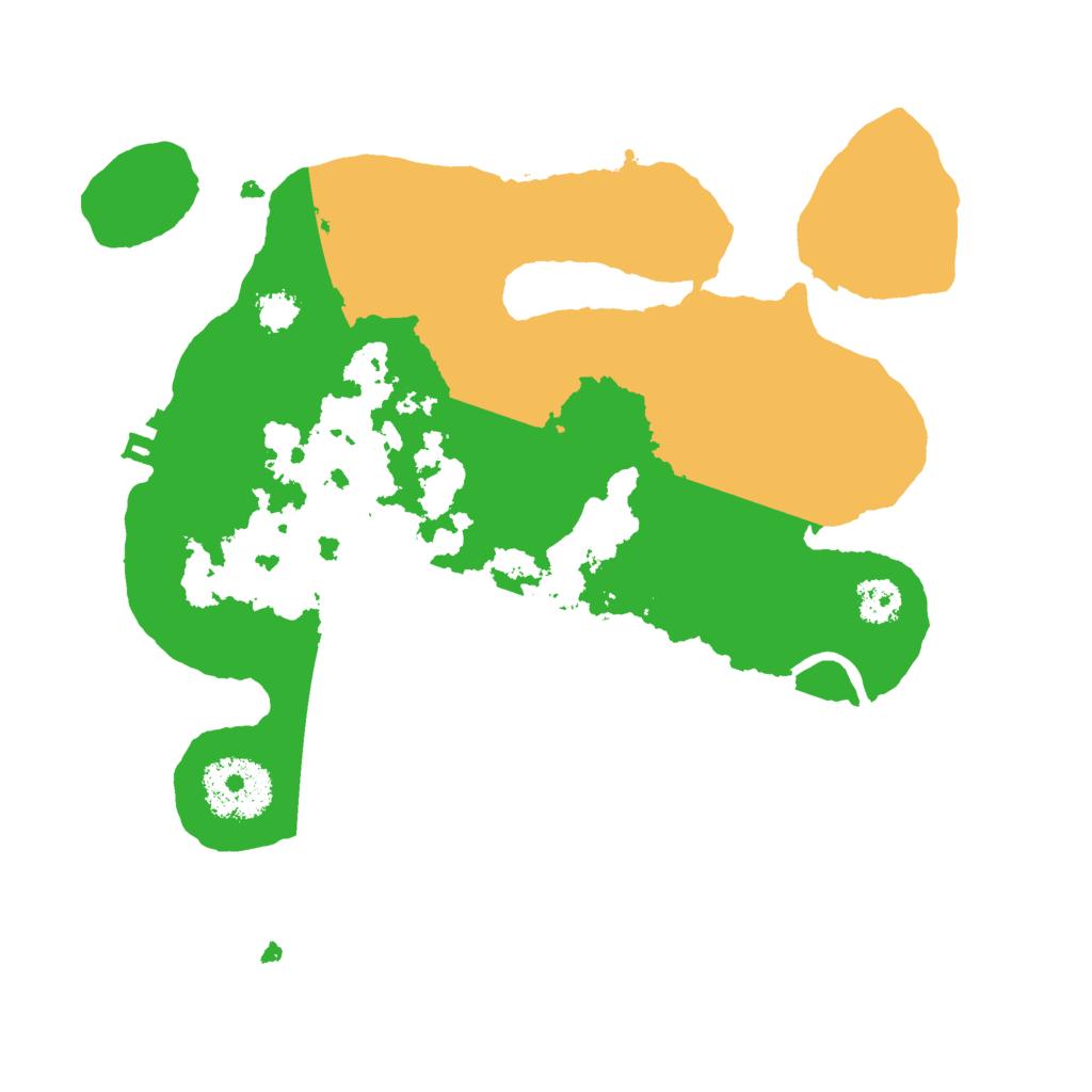 Biome Rust Map: Procedural Map, Size: 2500, Seed: 580481