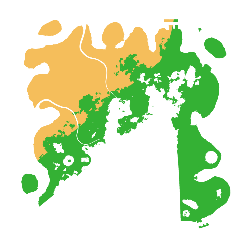 Biome Rust Map: Procedural Map, Size: 3500, Seed: 1466661463