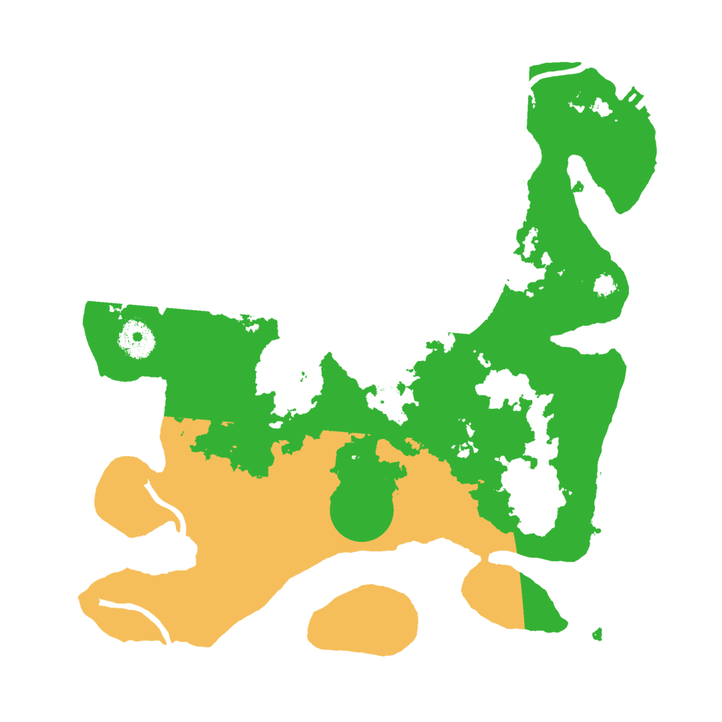 Biome Rust Map: Procedural Map, Size: 3000, Seed: 395639