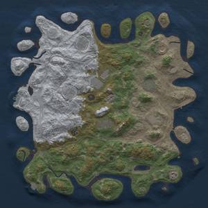 Thumbnail Rust Map: Procedural Map, Size: 4500, Seed: 149, 18 Monuments