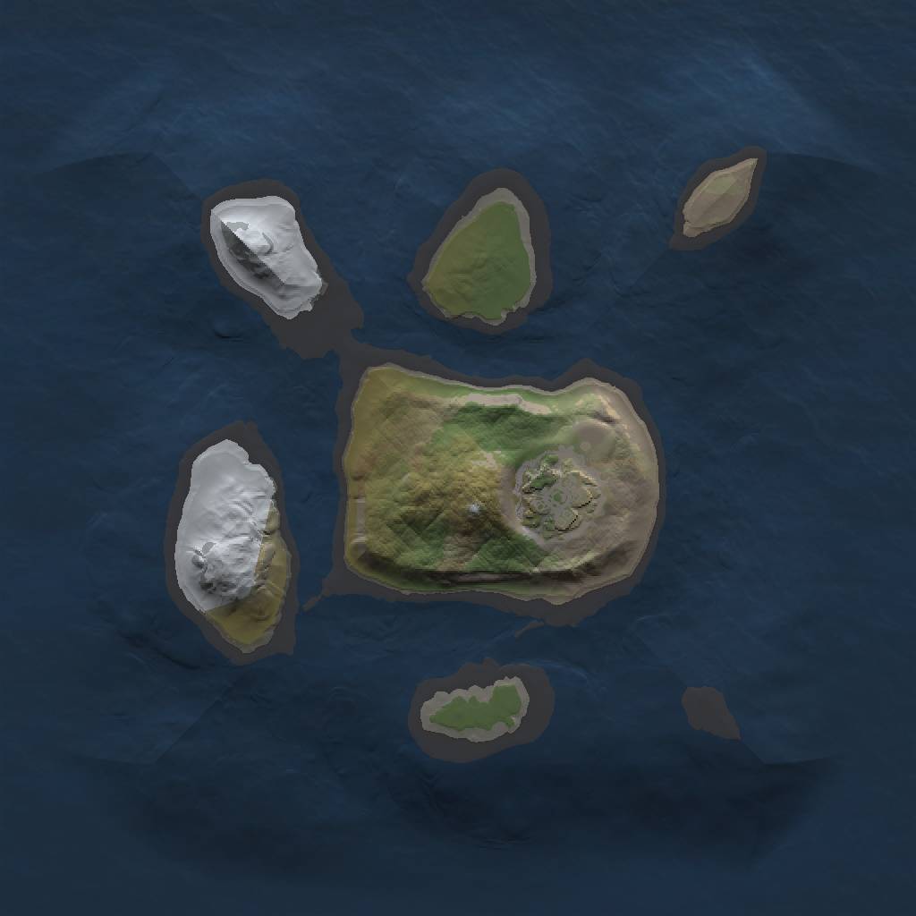 Rust Map: Barren, Size: 1500, Seed: 45459432, 3 Monuments