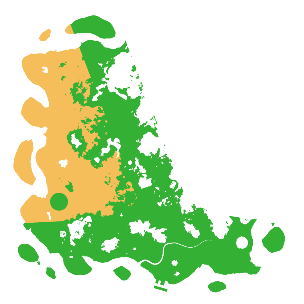 Biome Rust Map: Procedural Map, Size: 4500, Seed: 1157303670