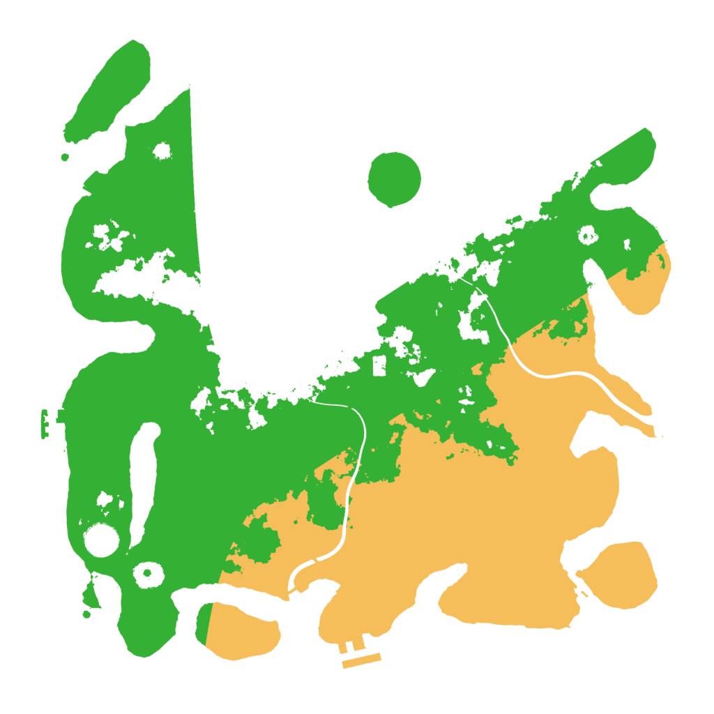 Biome Rust Map: Procedural Map, Size: 3700, Seed: 1062544