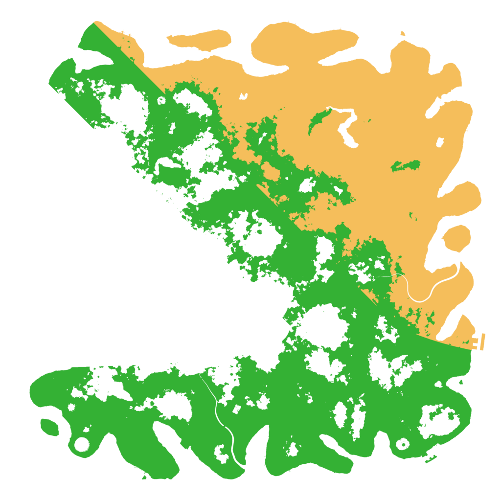 Biome Rust Map: Procedural Map, Size: 6000, Seed: 1737323