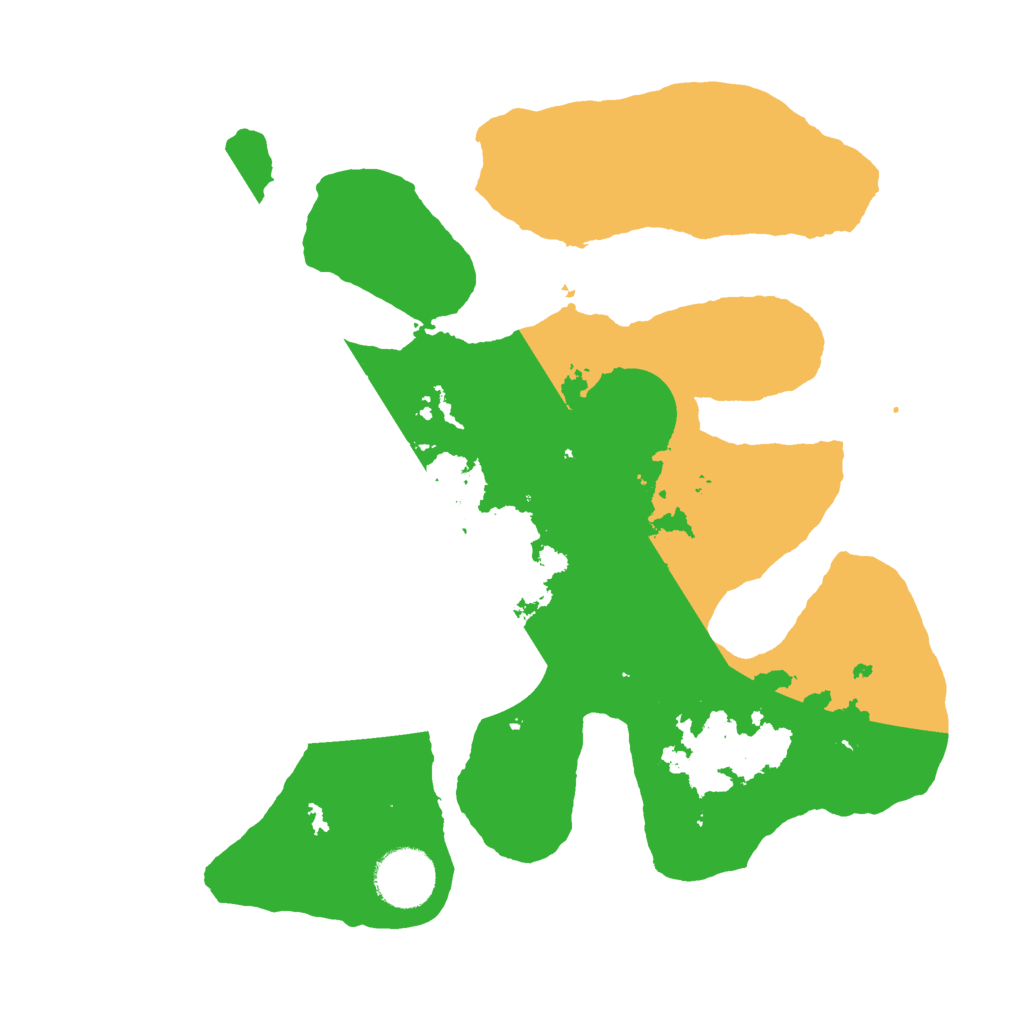 Biome Rust Map: Barren, Size: 3000, Seed: 2012596695