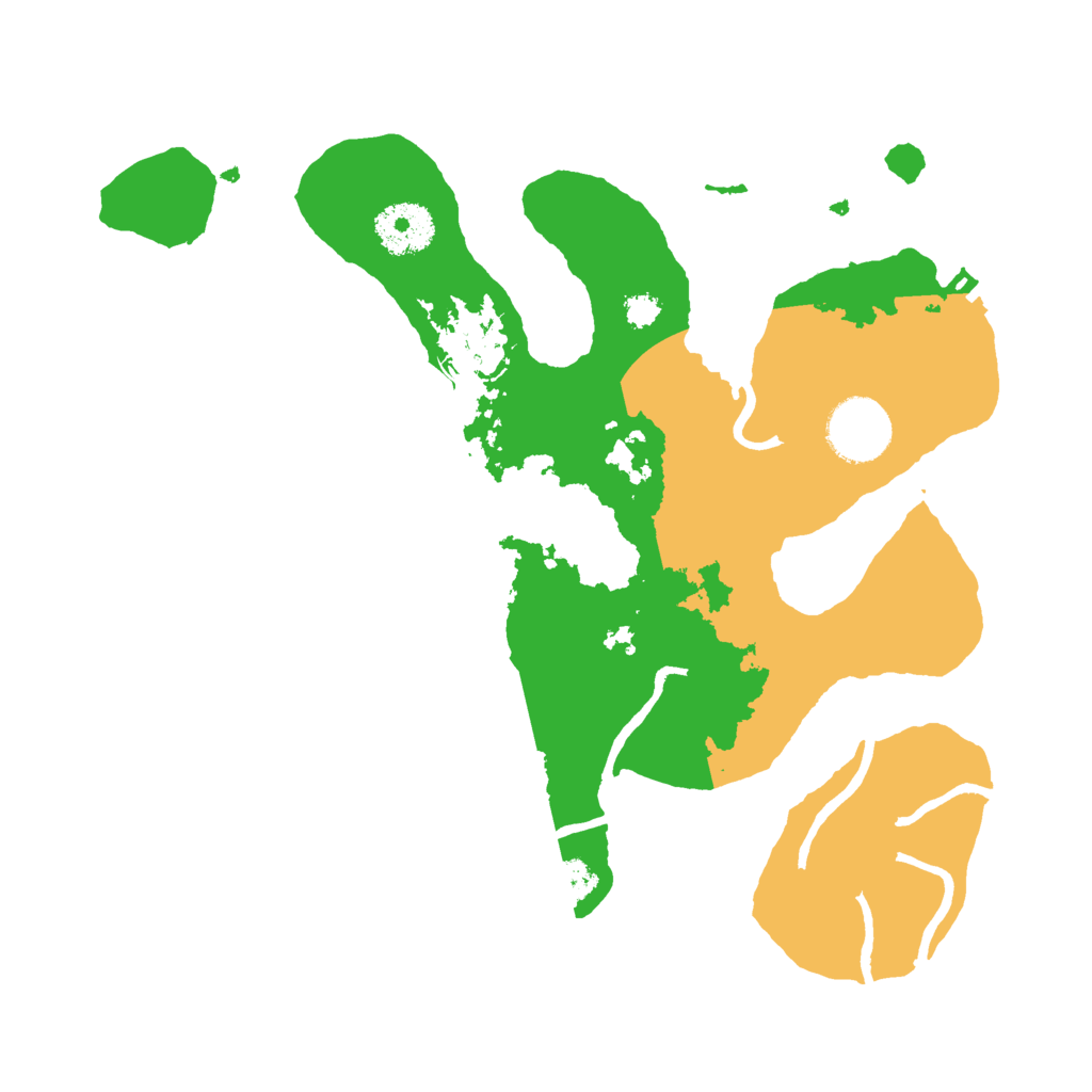 Biome Rust Map: Procedural Map, Size: 3000, Seed: 2001158842