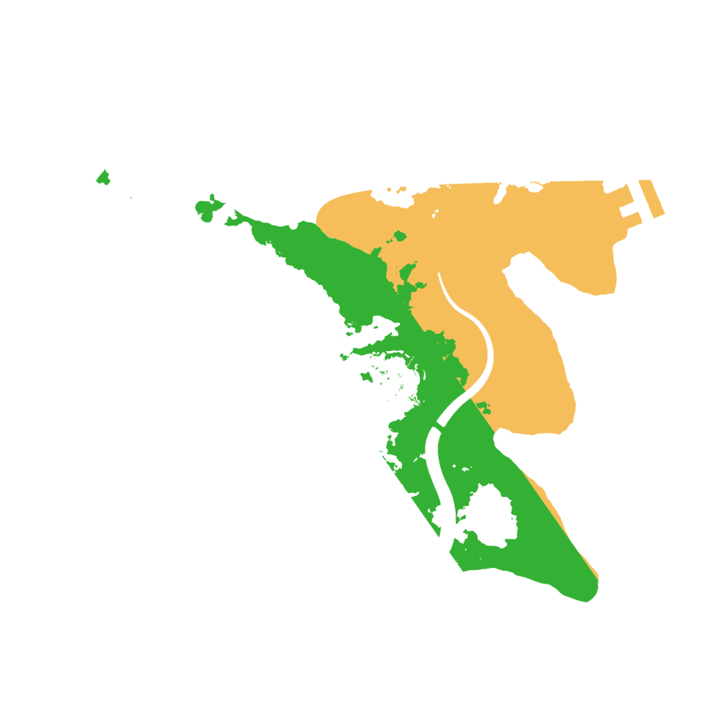 Biome Rust Map: Procedural Map, Size: 2300, Seed: 2989875