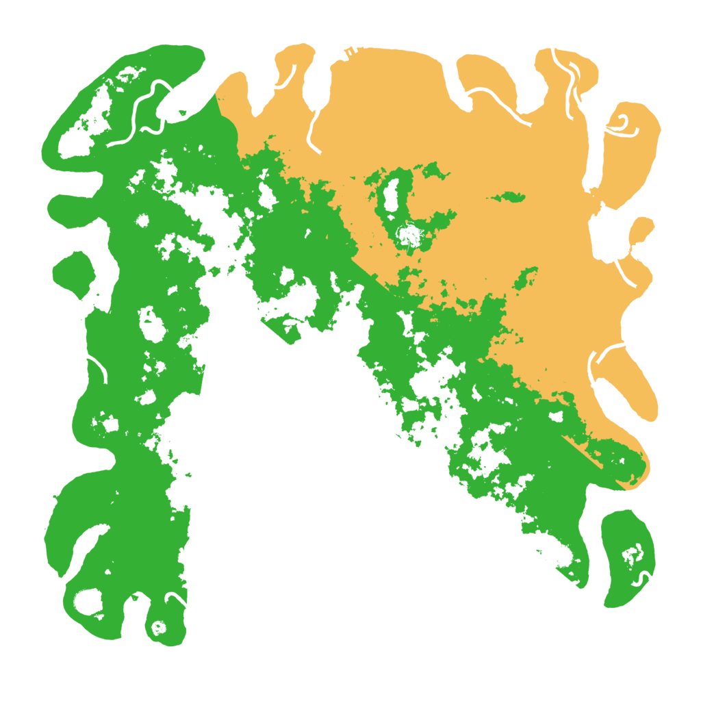 Biome Rust Map: Procedural Map, Size: 5000, Seed: 1379