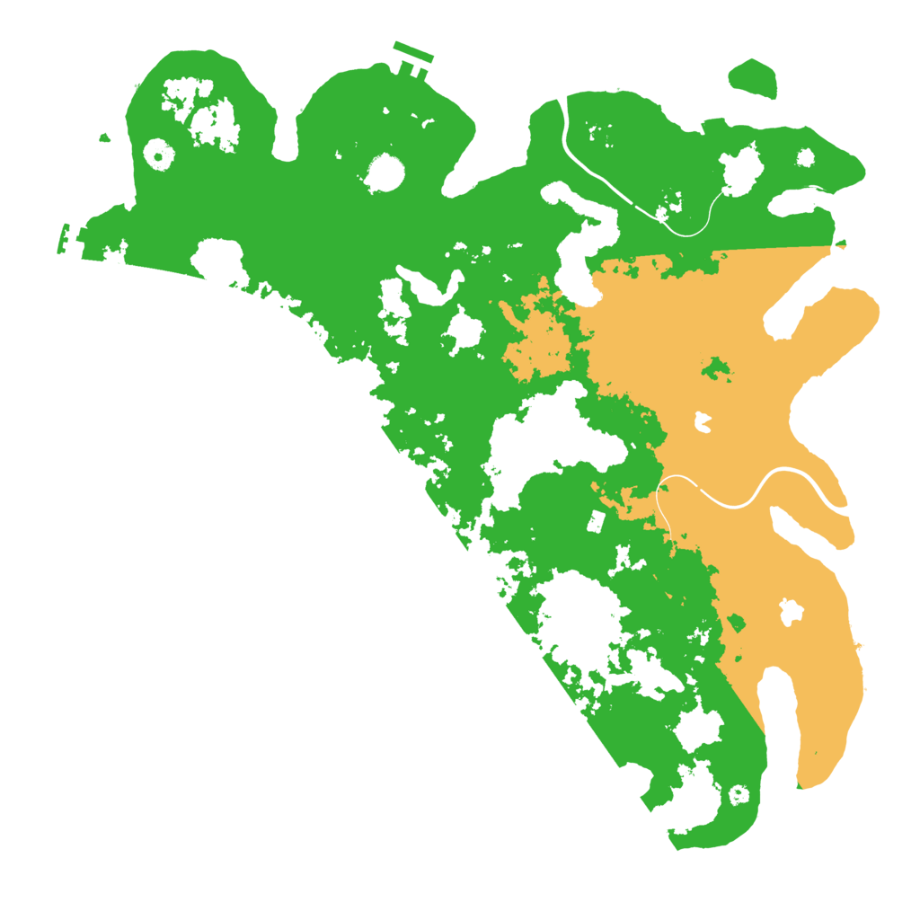 Biome Rust Map: Procedural Map, Size: 4500, Seed: 8875390