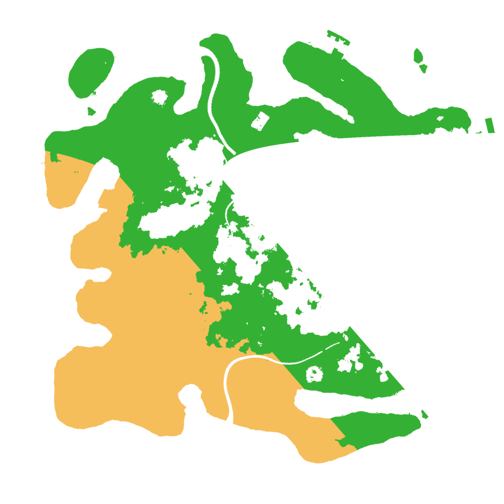 Biome Rust Map: Procedural Map, Size: 3000, Seed: 38168521