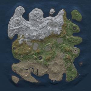 Thumbnail Rust Map: Procedural Map, Size: 3500, Seed: 865769196, 16 Monuments