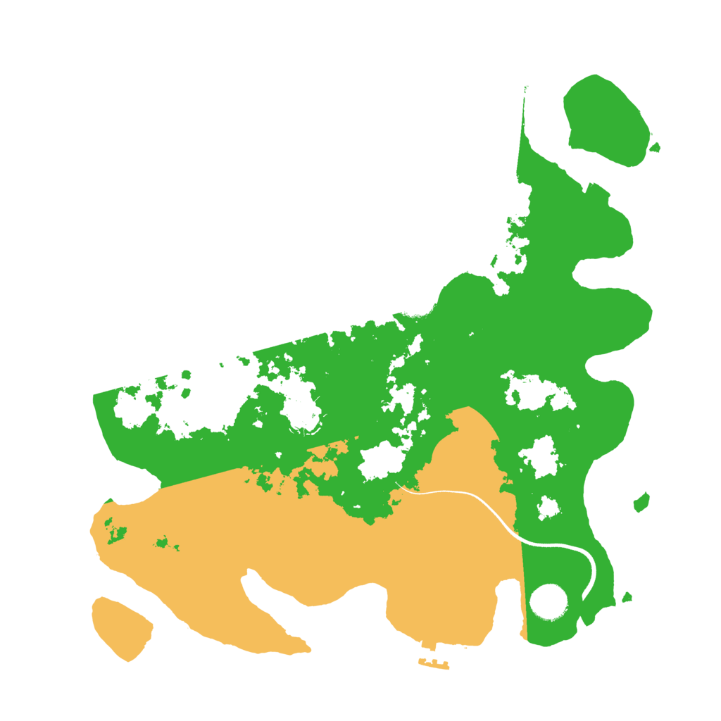 Biome Rust Map: Procedural Map, Size: 3500, Seed: 865769196
