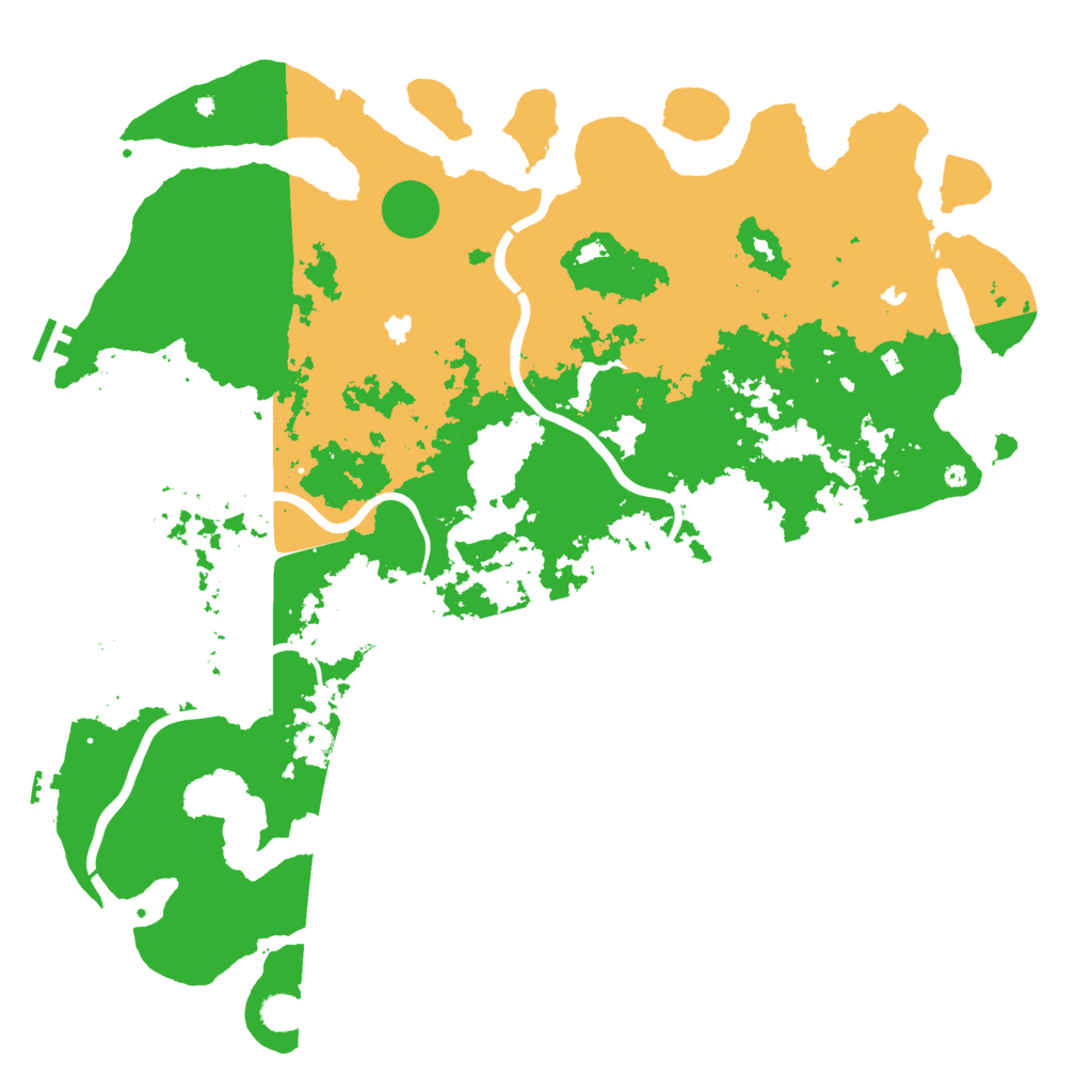 Biome Rust Map: Procedural Map, Size: 5000, Seed: 548516862