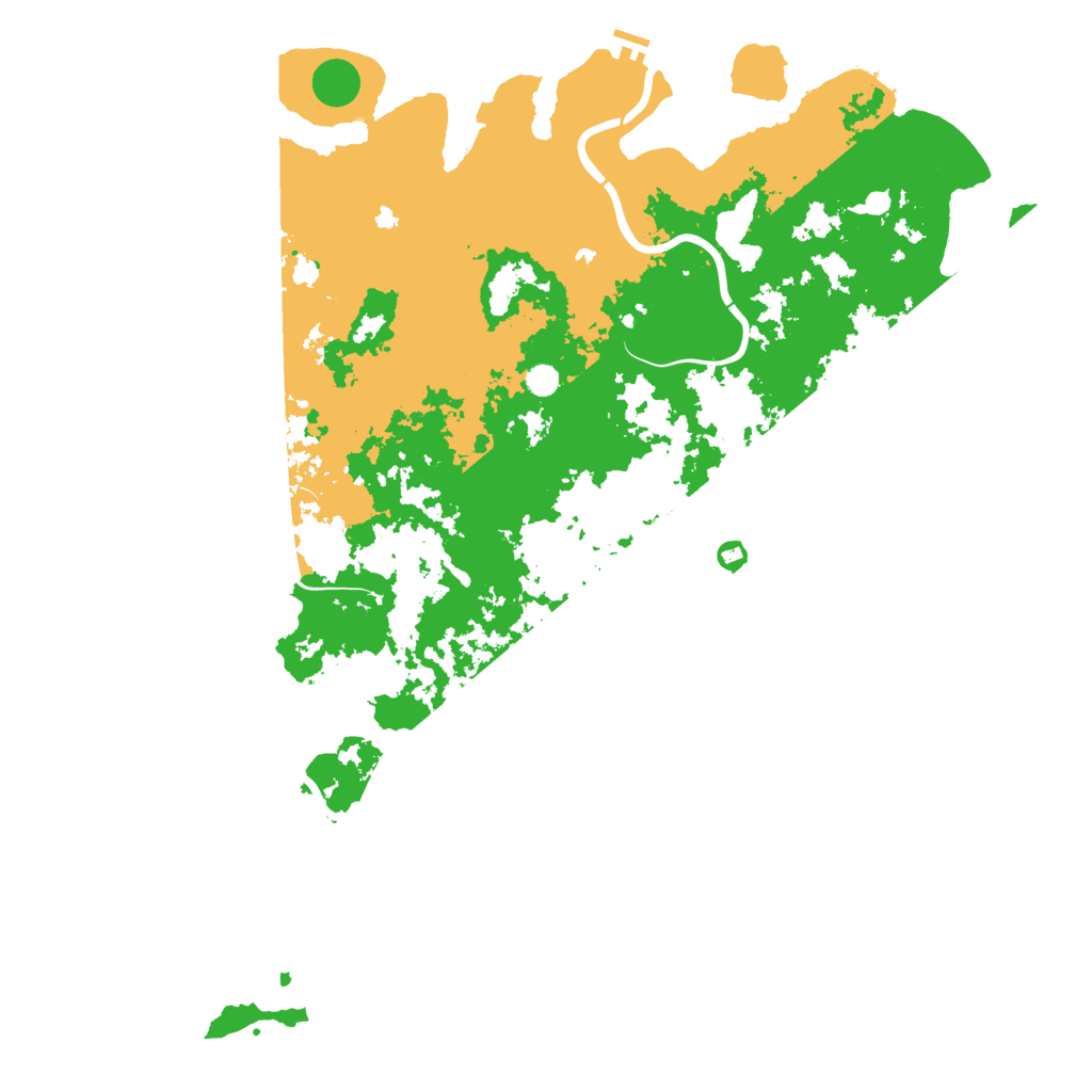 Biome Rust Map: Procedural Map, Size: 6000, Seed: 13