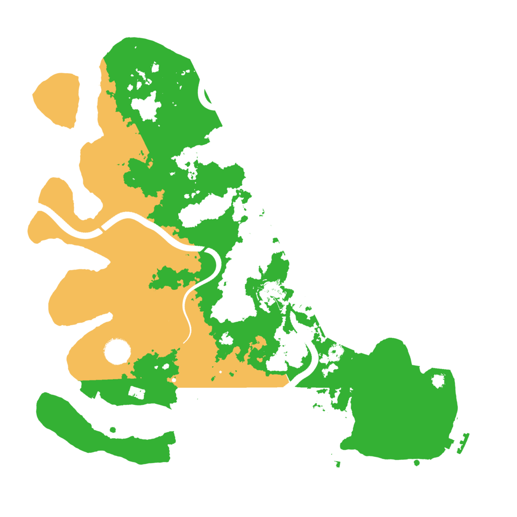 Biome Rust Map: Procedural Map, Size: 3500, Seed: 598458407