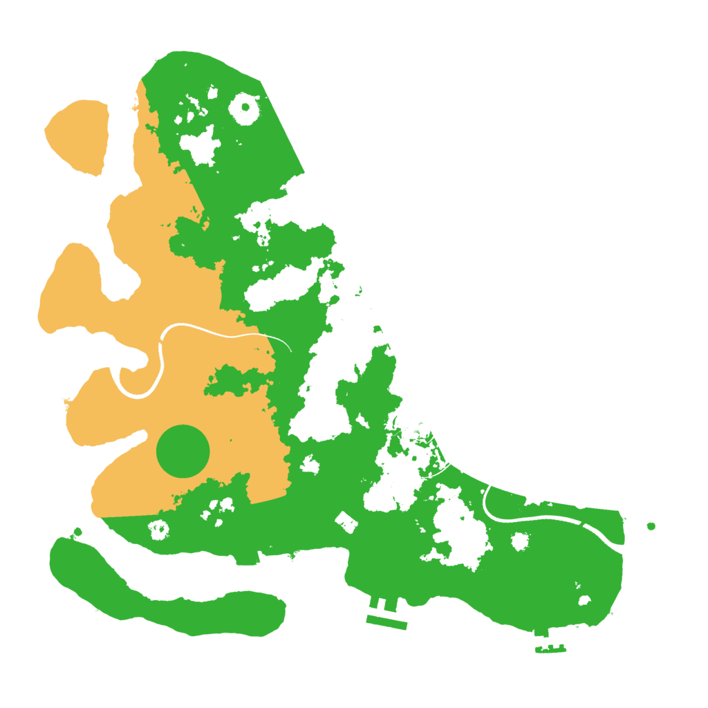 Biome Rust Map: Procedural Map, Size: 3500, Seed: 598458407