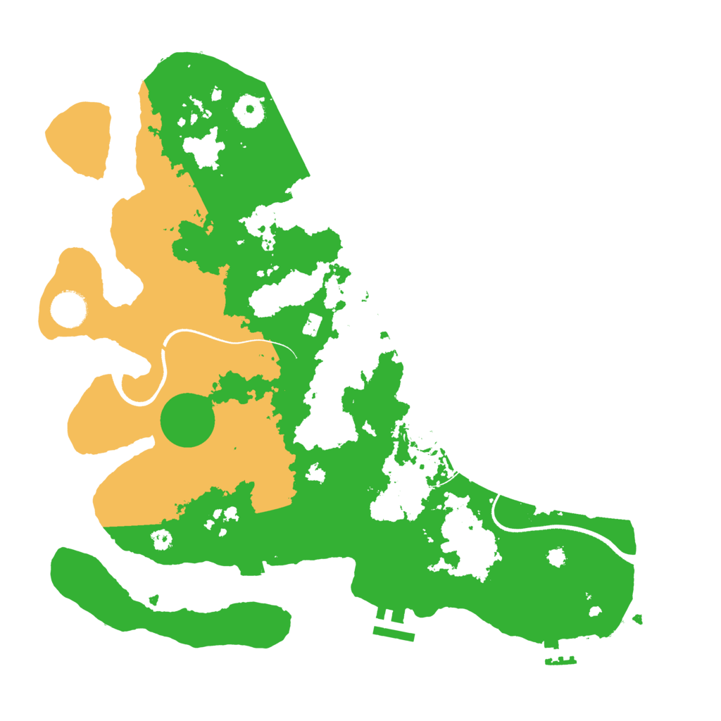 Biome Rust Map: Procedural Map, Size: 3500, Seed: 598458407