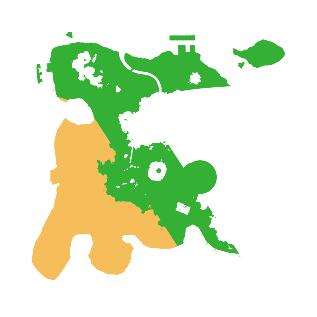 Biome Rust Map: Procedural Map, Size: 2500, Seed: 1469