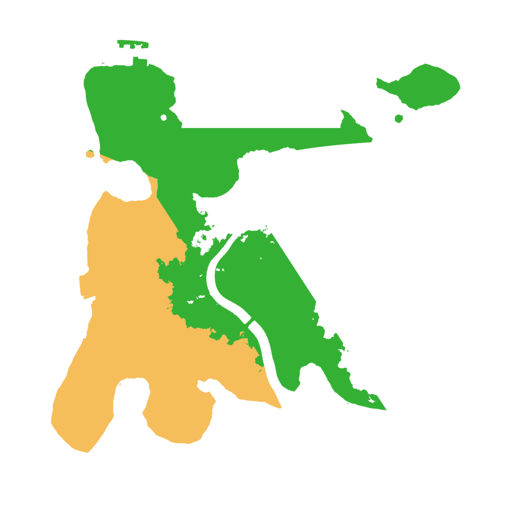 Biome Rust Map: Procedural Map, Size: 2500, Seed: 1469